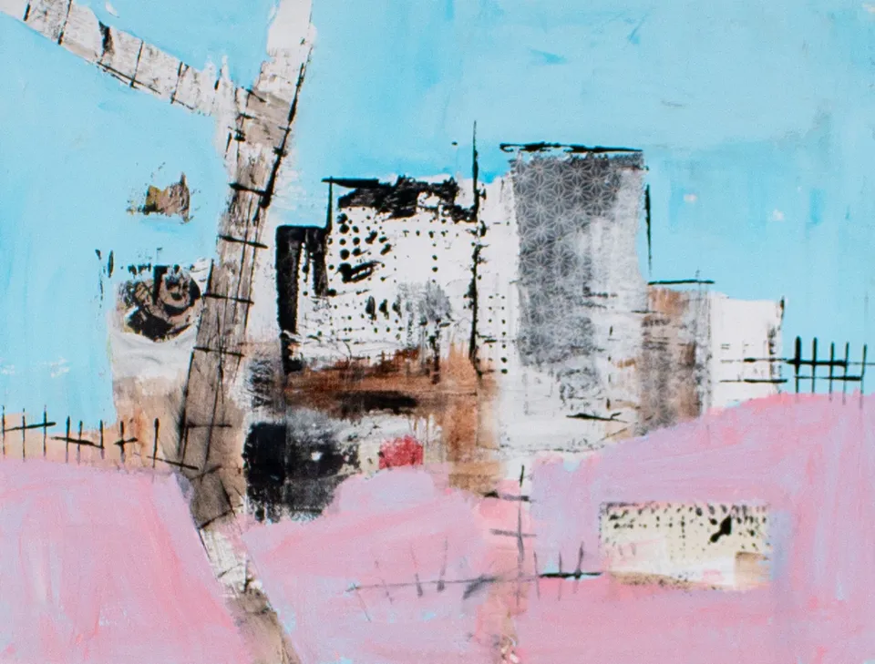 Memories No. 19, mixed media on canvas